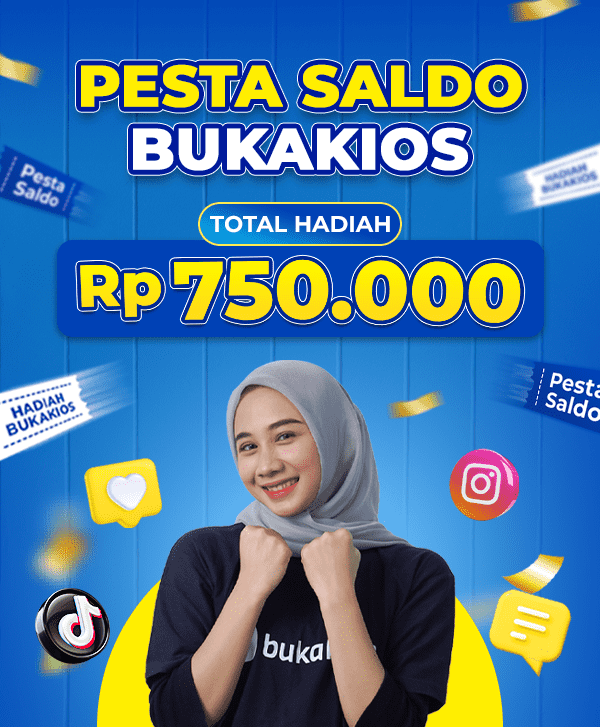 Menangkan Total Hadiah Rp 750.000 di Pesta Saldo BukaKios!
