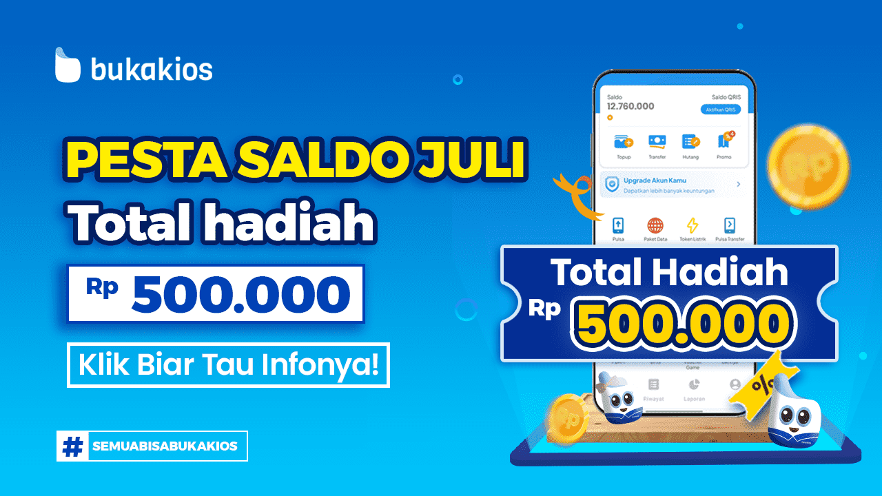 Pesta Saldo Juli Total Hadiah Rp500.000, Klik Biar Tau Infonya!
