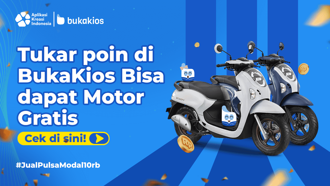 Tukar Poin di BukaKios Bisa Dapat Motor Gratis, Cek di Sini!